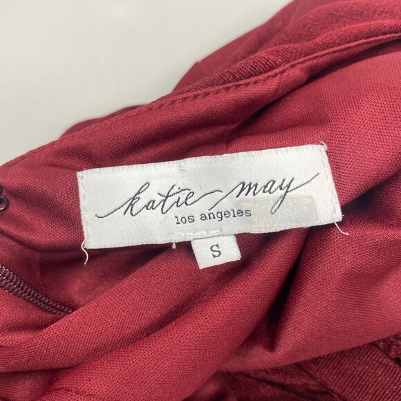 Katie May Anthropologie Erykah V-Wire Sangria Maxi Dress Small NWT $245 - Picture 13 of 15